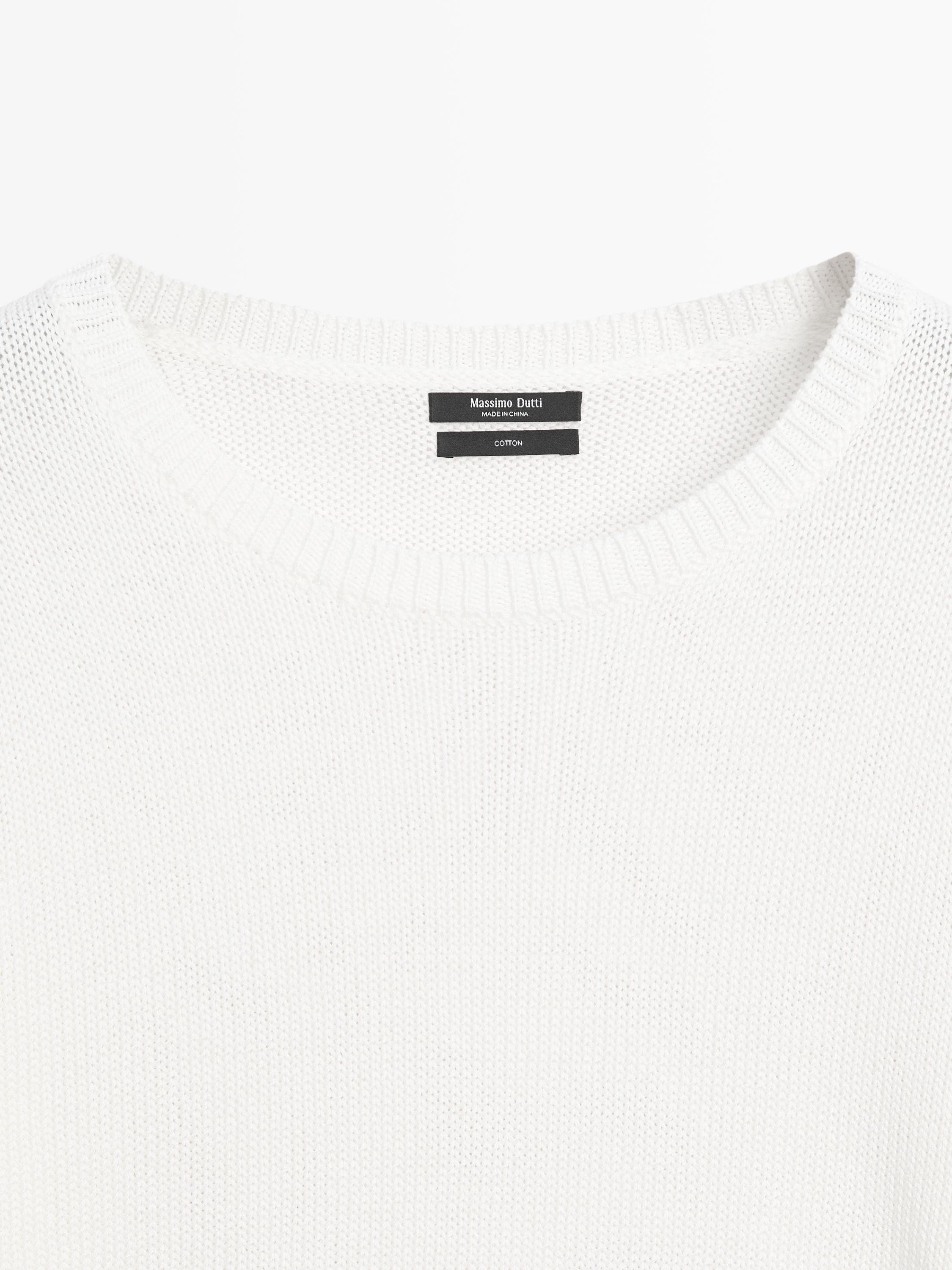 Pull en maille 100 % coton mercerisé